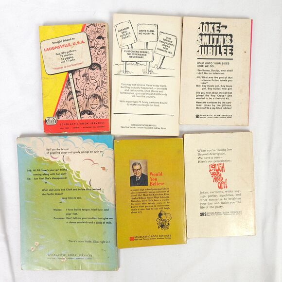 Vintage Joke Book Lot - Barrel of Chuckles - Wee Beasties - Silly Signs - Picture 6 of 16